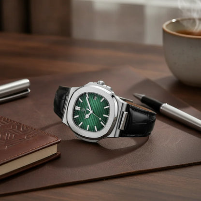 Montre Homme Bracelet Cuir – L’Allure Intemporelle