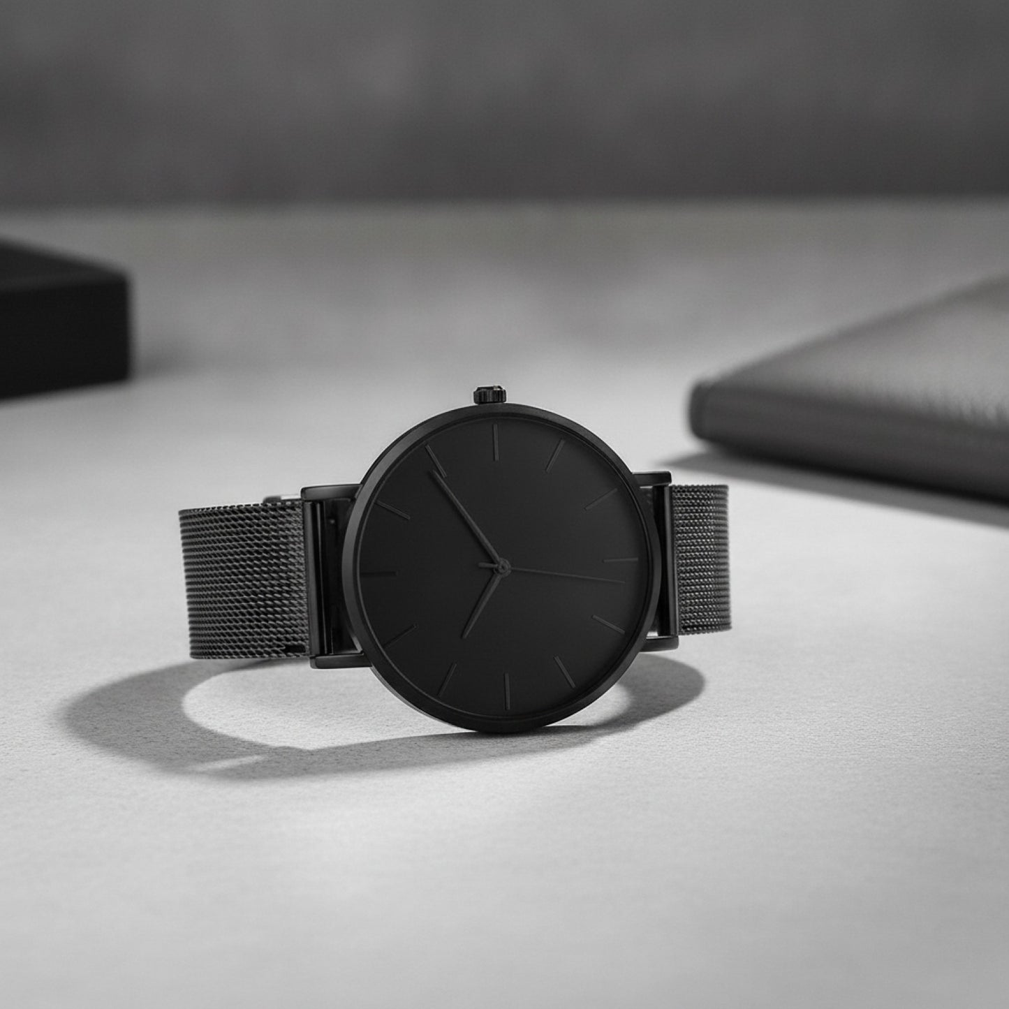Montre Homme - Acier Inoxydable - Noire