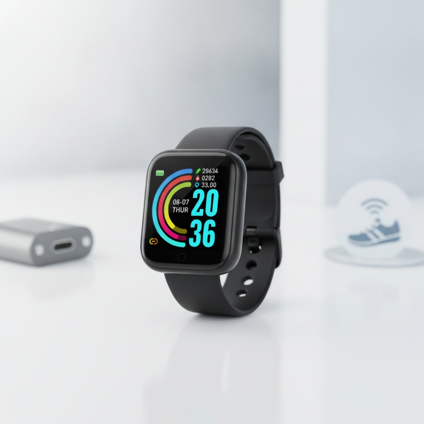 Montre Connectée Sport - Fitness, Sommeil, Musique - Homme & Femme