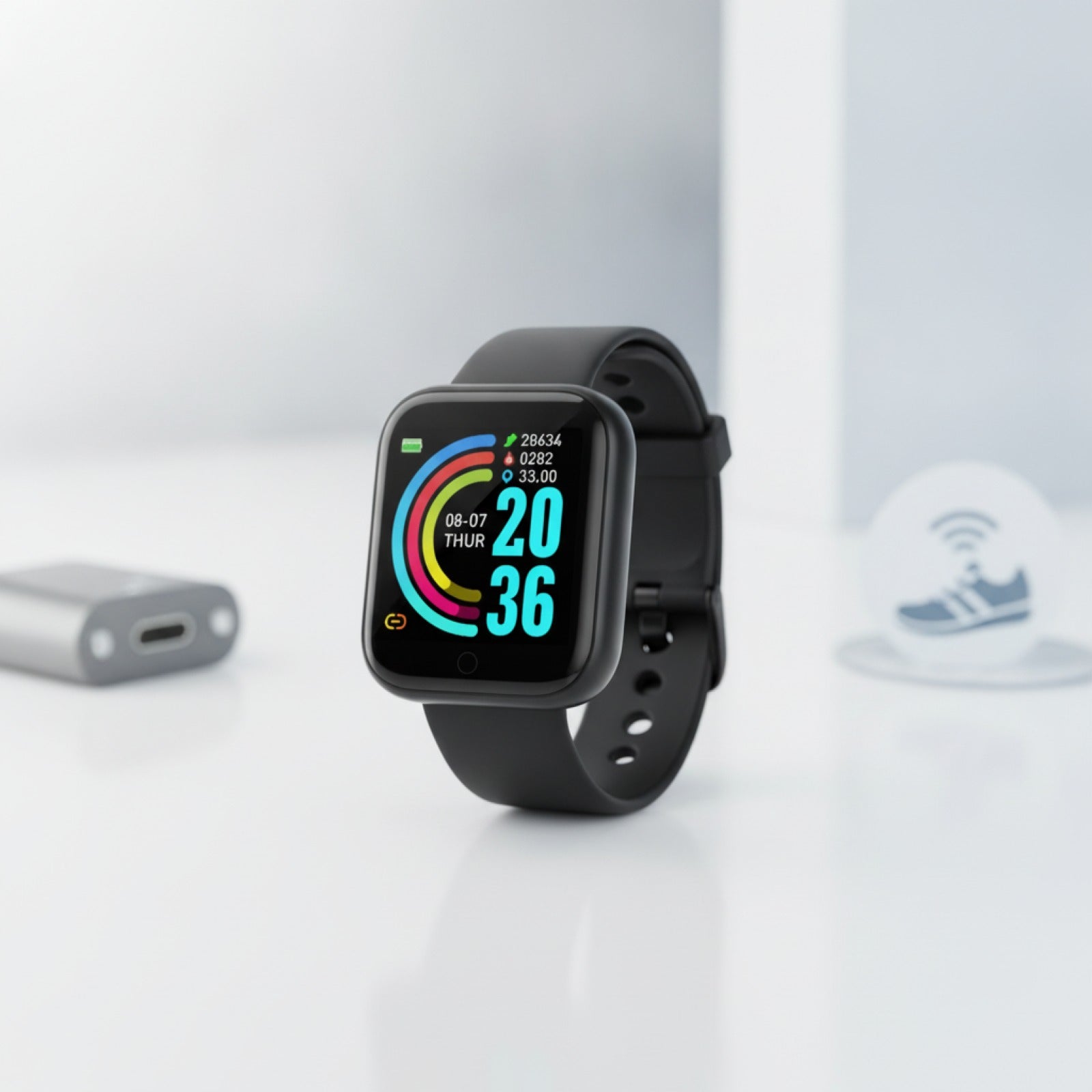 Montre Connectée Sport - Fitness, Sommeil, Musique - Homme & Femme