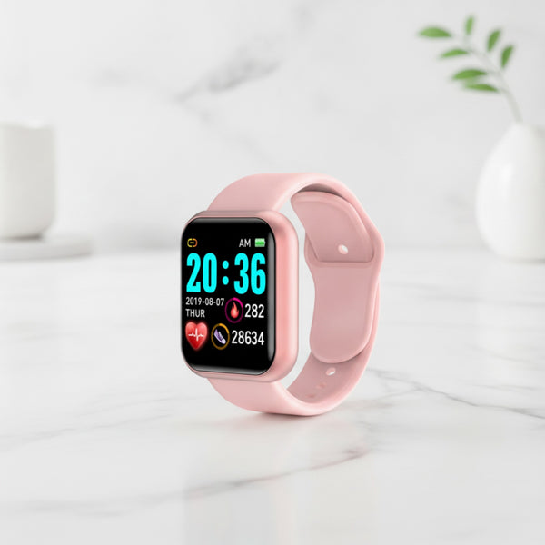 Montre Connectée - Fitness, Sommeil, Musique - Rose