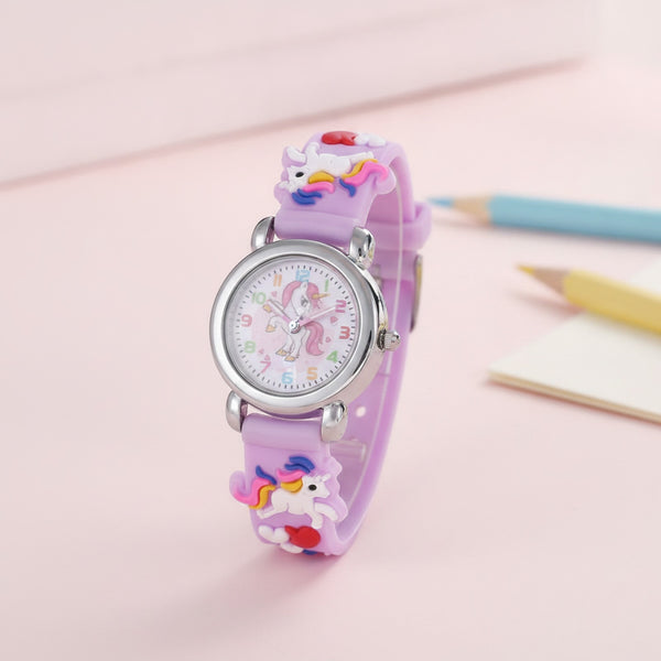 Montre Enfant Licorne colorée - Quartz électronique