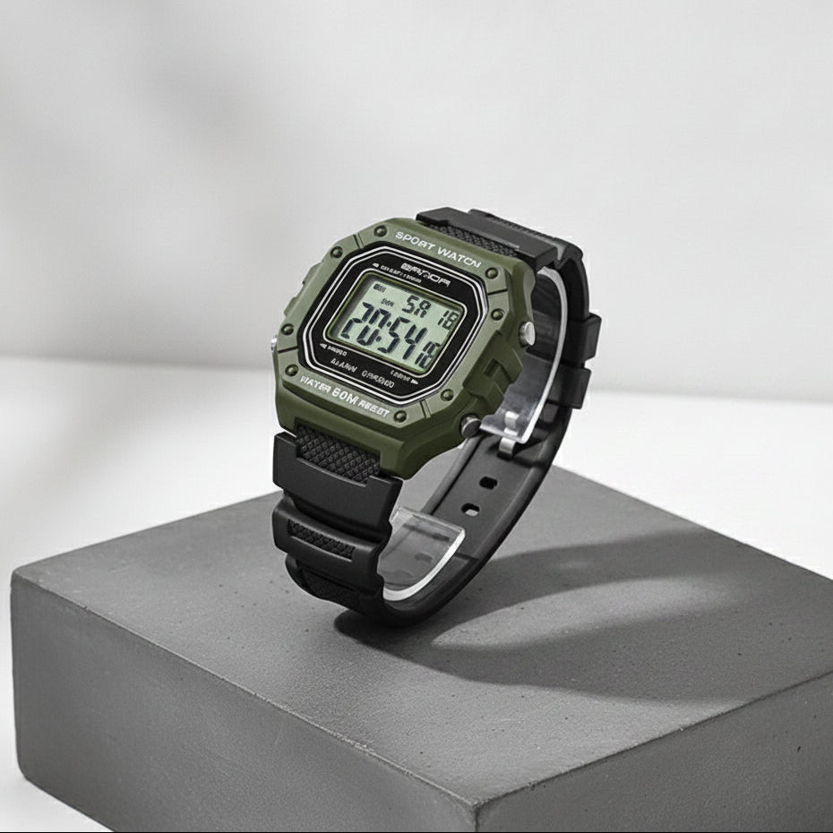 Montre Militaire Homme : Sport, Étanche, Grand Cadran LED